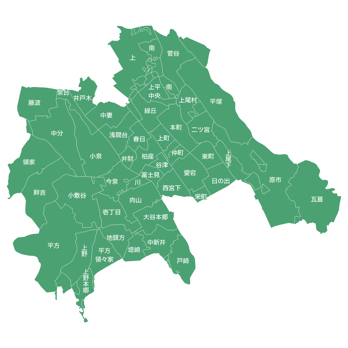 対応エリア上尾市